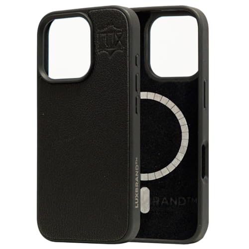 Coque cuir iPhone 16 Pro compatible MagSafe protection antichoc extra résistante