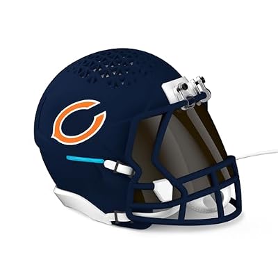 NFL Echo Dot Bundle: Includes Echo Dot | Deep Sea Blue and Limited-Edition NFL Helmet Stand | Chicago Bears