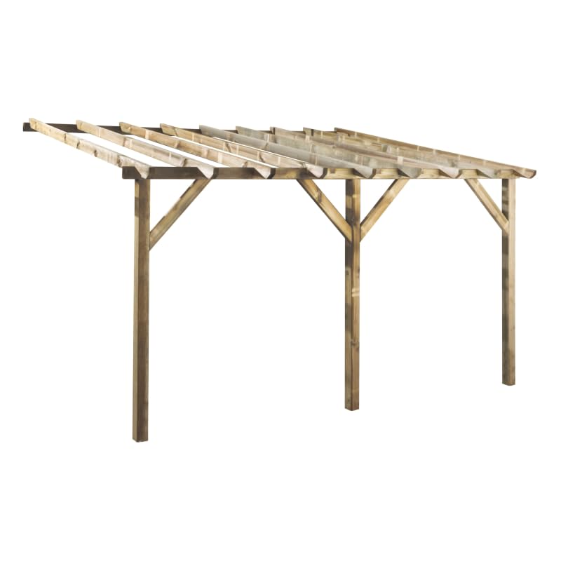 Forest Style Tonnelle en Bois 251 x 300 x 400 cm Etreta 12 m² - Cerland