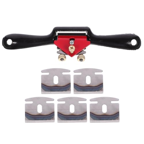 UKCOCO Cepilladora Manual de Madera Pequeña Ajustable 5 Cuchillas para Carpintería Herramienta de Carpintero para Afeitar y Tallar Madera en Proyectos DIY y Remodelación Doméstica