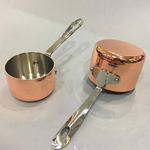 Foto von Fayme Kupfer Topf Stieltopf/Soßen-Serviertopf Milch Becher Pommes Frites SooEn Becher Western Restaurant Spezieller Kupfer Topf 3,8 cm