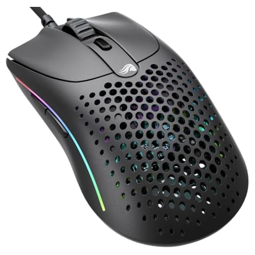 GLORIOUS Gaming Model O 2 Wired Gaming Mouse – ultraleichte 59 g, FPS, 26.000 DPI, Motion-Sync, auf 80 Mio. Klicks ausgelegte Schalter, 6 programmierbare Tasten, beidhändig, RGB, PTFE-Füße – Schwarz