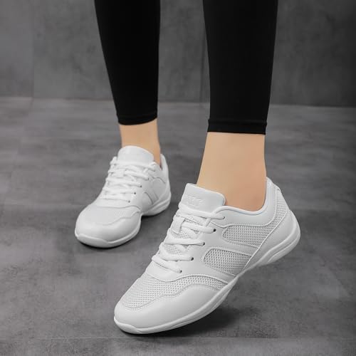 Image of Cheer Shoes Girls Dance Youth Athletic Training Tennis Walking Breathable Competition Tumbling Women