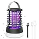 HgUltra Elektrischer Insektenvernichter USB mit Wasserdicht IP66 - Kompakte Camping Mückenlampe, 3 Lichtmodi + 50h Laufzeit, Leicht & Tragbar für Outdoor, Zelt und Garten