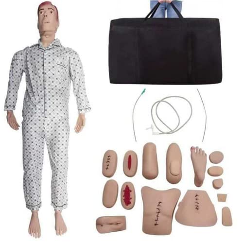 TWFJEL Professionelle Pflegepuppe, Männlich und weiblich Pflegepuppe zum Medizinisches Lehrmittel Kann durchgeführt Werden 26 Artikel Grundlegende Krankenpflegeoperationen Cover