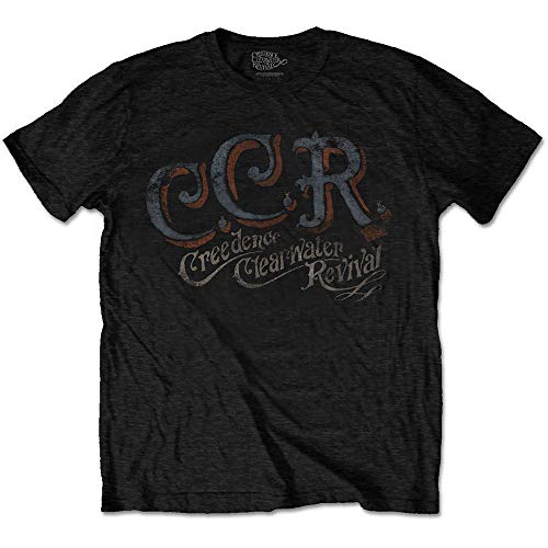 Creedence Clearwater Revival CCR Official Tee T-Shirt Mens Unisex (X-Large) Black