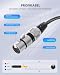 Tisino XLR auf Klinke 6,3, XLR-Buchse auf 6,3 mm Klinken Stereo Mikrofonkabel Symmetrisches Signalverbindungskabel- 1M
