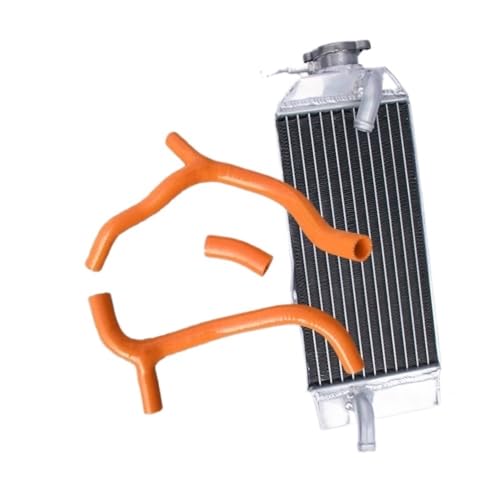 Radiateur aluminium avec tuyau orange pour moto CRF450R de 2009 à 2011