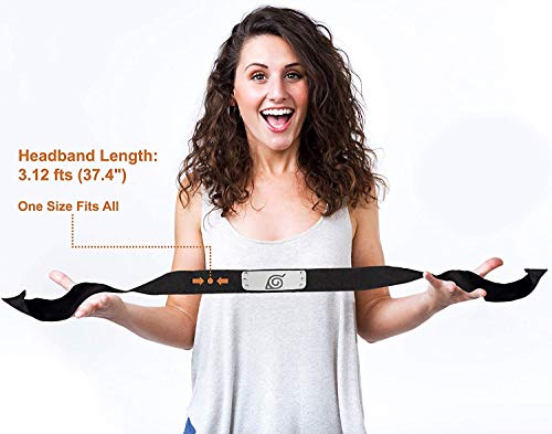 Master Online 4 Pcs Colorful Ninja Headband With Leaf Village Logo Metal Plated Toy Headband Cosplay Anime Ninja Kakashi Accessories #TOP1