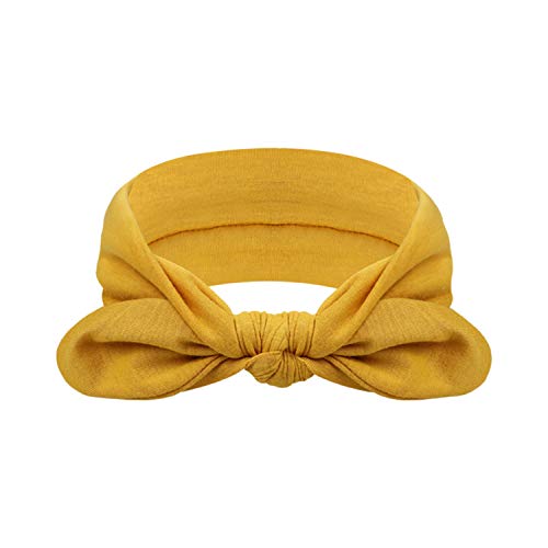 Image of DRESHOW 8 Pack Headbands for Women Bow Knotted Hair Band Facial Cloth Rabbit Ears Running Sport Elastic Hair Wrap