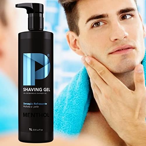 Shaving Gel De Barbear Play Barber 1kg Menthol Caixa Com 6 Unidades