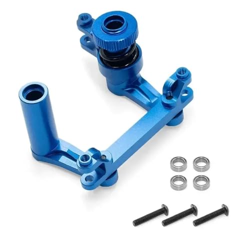 Direction de précision pour camion RC 1/10 compatible TRXS E-Maxx, finition anodisée bleue