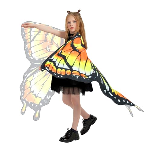 Disfraz de alas de mariposa para niñas 3 piezas miniatura 3