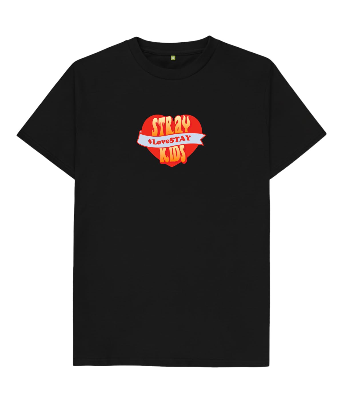K-Pop StrayKid #lovestay 2025 Korean Style Black Regular Fit Crew Neck 100% Breathable Cotton Graphic Printed T Shirt for Men & Women-picture-17