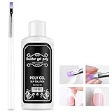 【Para todos los tipos de uñas】Esta solución de gel de extensión de uñas es adecuada para todo tipo de uñas, uñas de gel UV, uñas acrílicas, uñas naturales, etc.