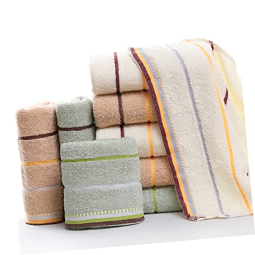 Toallas para limpieza facial de algodón SHOWERORO suaves juego de 3 piezas 5