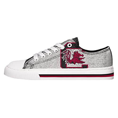FOCO-South-Carolina-Gamecocks-NCAA-Womens-Glitter-Low-Top-Canvas-Shoes-9