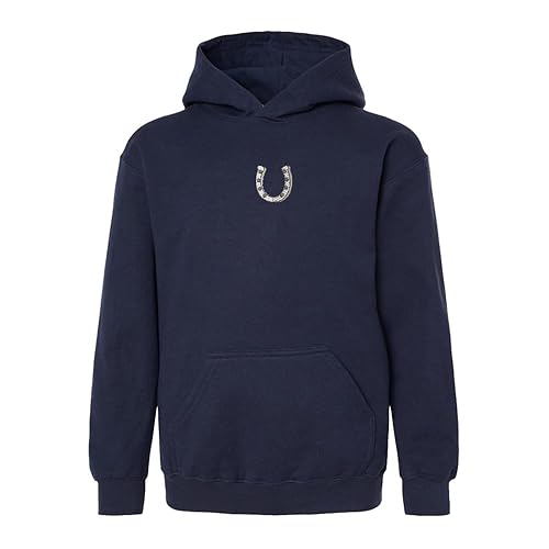 PO horseshoe embroidered pullover hoodie sweatshirt, custom