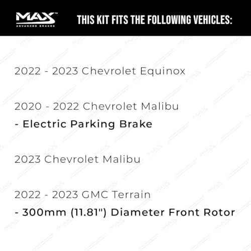 Image of Max Advanced Brakes Front & Rear Brake Kit For Chevrolet Equinox