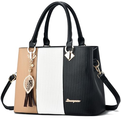 Bolso tote de cuero para mujer, tamaño mediano miniatura 1
