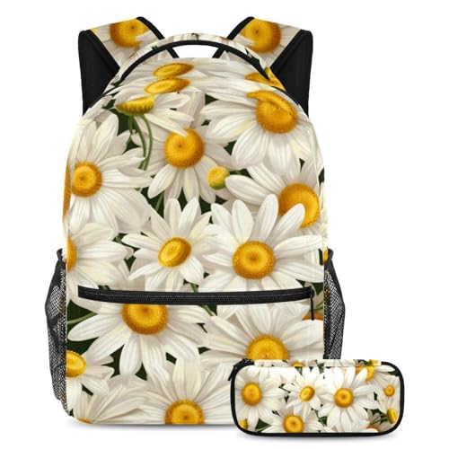 Sac à dos avec trousse Marguerite grand volume à bretelles confort