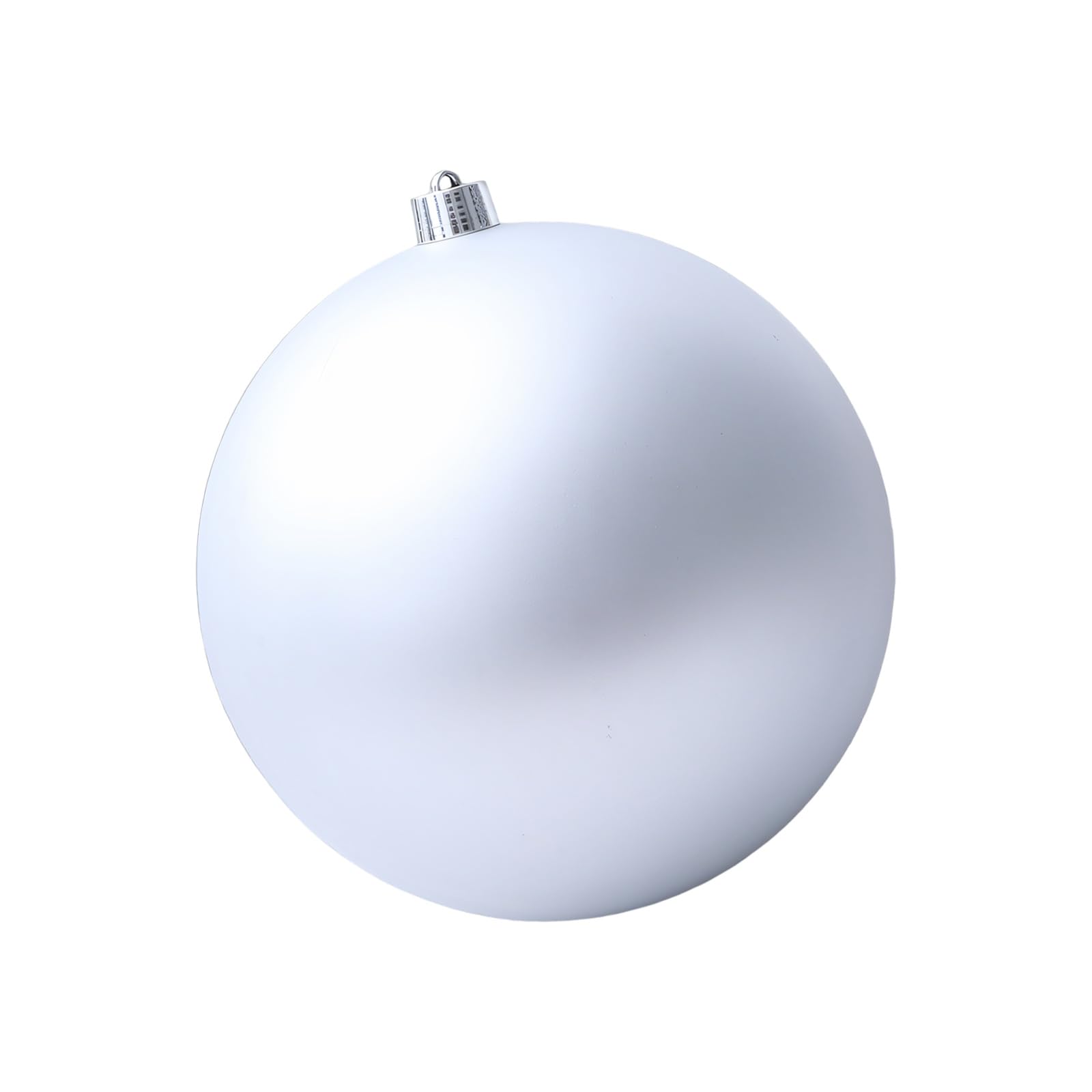 Shatterproof Matte Silver Christmas Sphere Ornament Plastomer Christmas Baubles for Holiday Tree Wreath Mantels Door Display Dull Silver Holiday Ornamentation