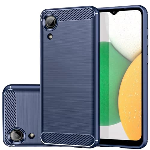 Gufuwo Case for Galaxy A01 Core Case, Samsung M01 Core/A3 Core SM-A013F Case, Slim Thin Carbon Fiber Phone Case TPU Back Cases Anti-Scratch Shockproof Protective Cover for Samsung Galaxy A01 Core Blue