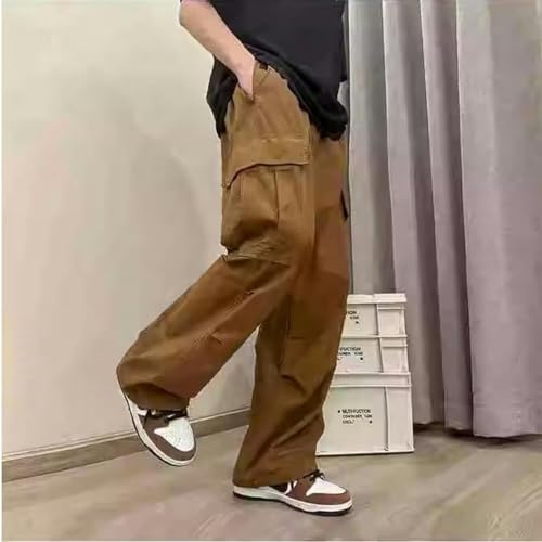 Pantalones cargo de paracaídas para niños estilo retro americano holgado 4