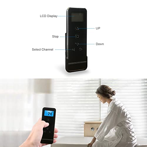 Rollerhouse 15 Channel Remote Controller Rf 433.92 Remote Control For Motorized Windows Shades And Blinds,White #TOP1