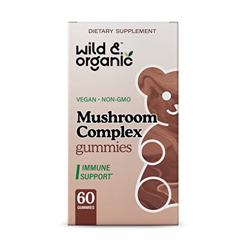 Wild & Organic Mushroom Gummies - Lion's Mane, Cordyceps, Turkey Tail, Reishi, Chaga, Maitake - 10 Mushroom Complex - Mushroom Supplement Gummies for Immune & Brain Support - 60 Count - Image 3