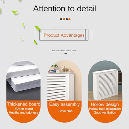 Cache-radiateur facile à installer avec étagère déco - 6