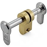 Zinkdruckguss BASI® Blind-Zylinder Universal Verstellbereich 45-95 mm Messing Vernickelt BZV 100 FS