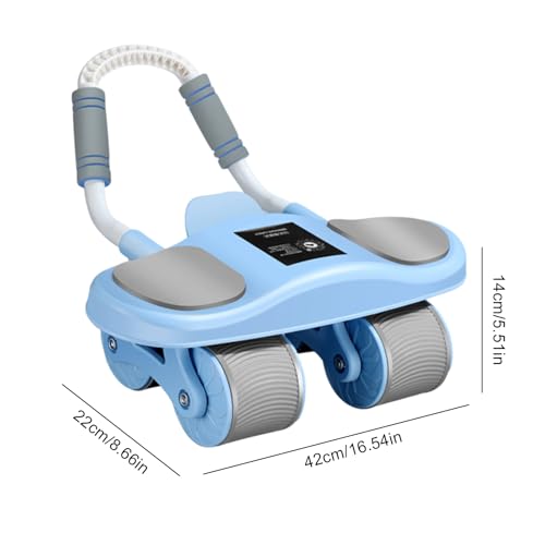 Rueda abdominal con soporte de brazos para evitar dolor lumbar y entrenar core 5