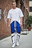 SCREENSHOT Men's Premium Workout Lifestyle Color Block Fashion Track Pants P11031-Royal-Small #1
