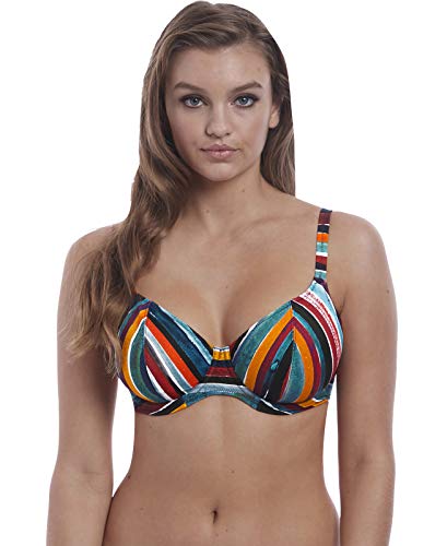Freya Women's Bali Bay Underwire Plunge Bikini Swim Top AS6780 34D Multi