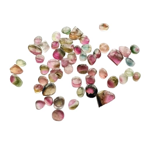 Pierres précieuses de tourmaline pastèque 5 CTW d'exception pour bijoux fins