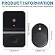 Sporgo Video Türklingel: 1080P WLAN Videotürklingel mit Kamera Kabellos, 2,4G WiFi Video Doorbell Sicherheitskamera mit HD Infrarot-Nachtsicht/2-Wege-Audio/Chime/Unterstützt SD&Cloud-Speicher