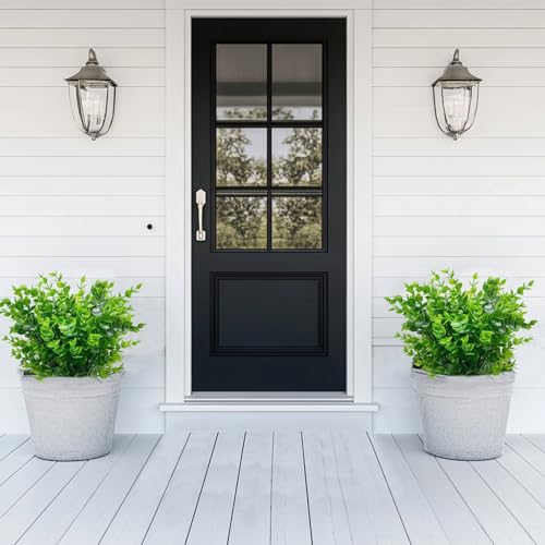 TURNMEON 20 Bundles Artificial Greenery Plants for Outdoors Spring Decor, UV Resistant Fake Plants Faux Eucalyptus Plastic Shrubs Boxwood Fake Flowers Gardens Home Patio Outsides Summer Decor(Green) - Image 4