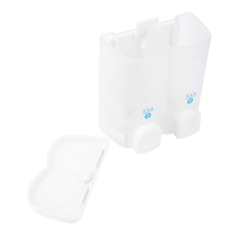 1 pcs 2 * 300 ML Manuel Main Liquide Savon Distributeur de Lotion, Salle De Bains Double Tête Suspendue Savon Bouteille Distributeur de Lavage à la Main