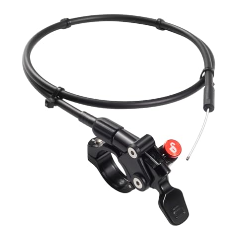 CNC CNCLOL Fahrrad Lockout Hebel，MTB Remote Lockout Hebel，Fahrrad Lockout Hebel für Rockshox Suntour SR XCM XCR EPICON EPIXON Fox Radion Vorderradgabel，rot