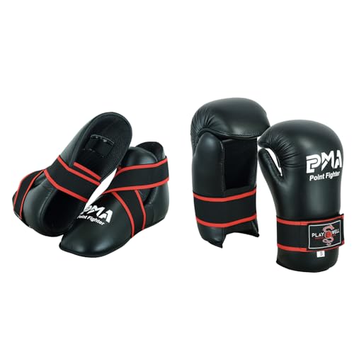 Gants et bottes de sparring de compétition Playwell avec protection vinyle renforcée
