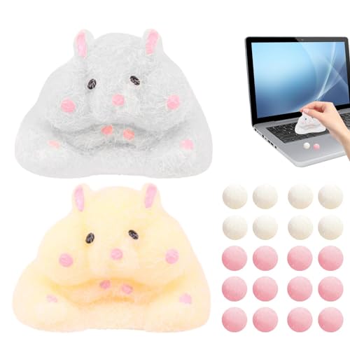 Hamster Shaped Squeeze Toys, Stress Relief Squishie Hamster, Pinch Family Squishie Toy, Cute Toys Squishie Suitable Adults Kids, Sensory Fidget Toys for Teens Kids, Stress Hamster for Kids