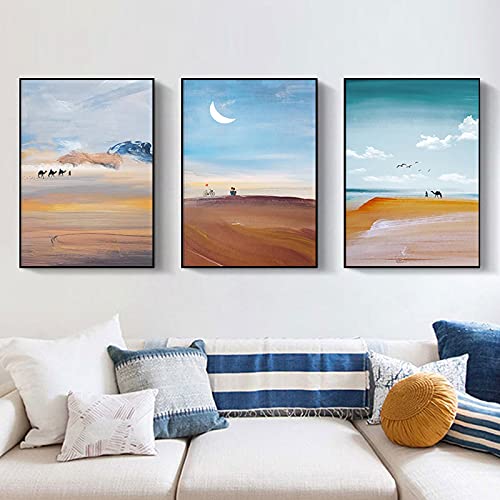 Toile paysage naturel du désert décoration murale sans cadre 40 x 60 cm