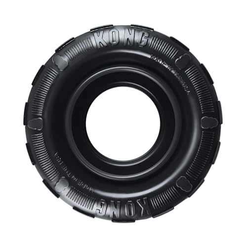 KONG Extreme Tires - KONG's Most Durable Natural Rubber Chew & Fetch Toy - Treat Dispenser Dog Tire...
