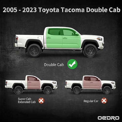 Estribos para Toyota Tacoma 2005-2023 Negro Acero miniatura 2