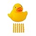 Produktbild Relaxdays Badeente 3,5cm 48er Set, Quietscheentchen für Badewanne, Badespaß und Deko, Mitgebsel Kindergeburtstag, gelb