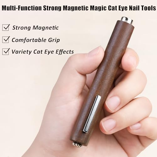 Image of 3 in 1 Cat Eye Magnet for Nails Double-Head Magnet Wand | Multi-Function Nail Magnet, Strong Magnetic, Magic Cat Eye Nail Tools, For Nail Art Decoration