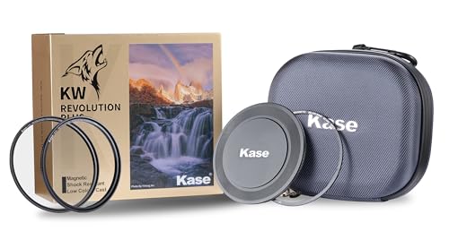 Filtro magnético a prueba de golpes Kase Revolution Plus de 46mm con cristales UV y CPL