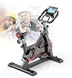 ★ Intimate Design: mit Tablet-Computer stehen, bequem für Filme und Unterhaltung während der Fitness zu beobachten. Komfort während des Langzeitfahrtrainings: durch 3-in-1 Sportlenker + Pulssensor mit gepolsterter Armlehne + Wirbelstrombremse und Leistungsmessung (Leistungssteuer Ausbildung) ..