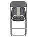 Flash Furniture Hercules Series Plastic Folding Chair - Grey - 650LB Weight Capacity Comfortable Event Chair - Lightweight Folding Chair